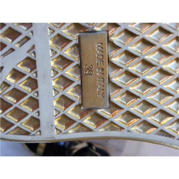 New Giuseppe Zanotti Double Zip Metallic High Top Sneakers Size Eu 39 - Picture 9 of 9